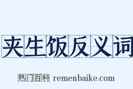 夹生饭反义词是什么意思的图片